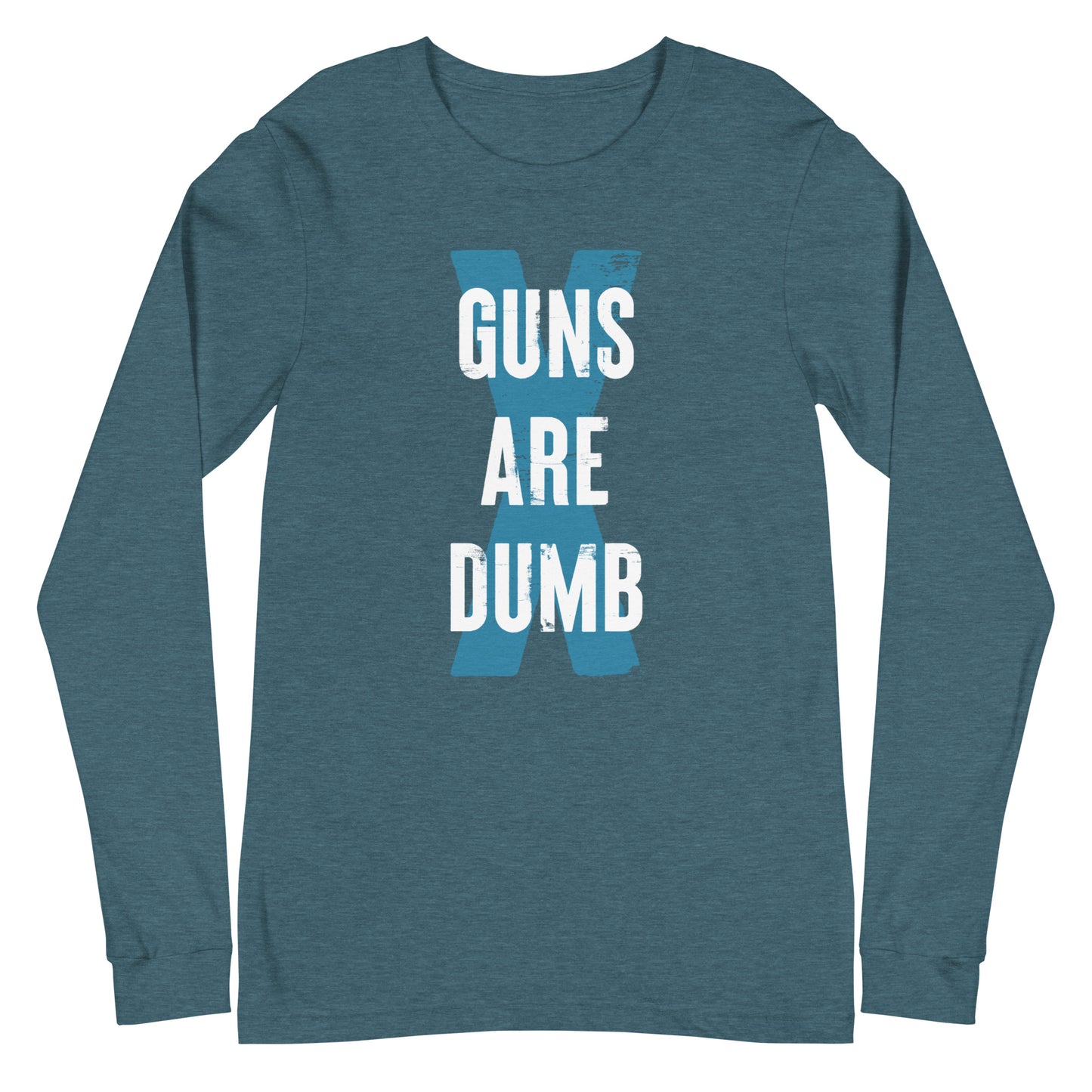 Guns Are Dumb - Light Logo - Unisex Long Sleeve Shirt