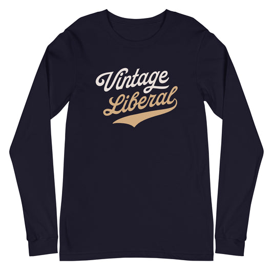 Vintage Liberal - Light Logo - Unisex Long Sleeve Shirt