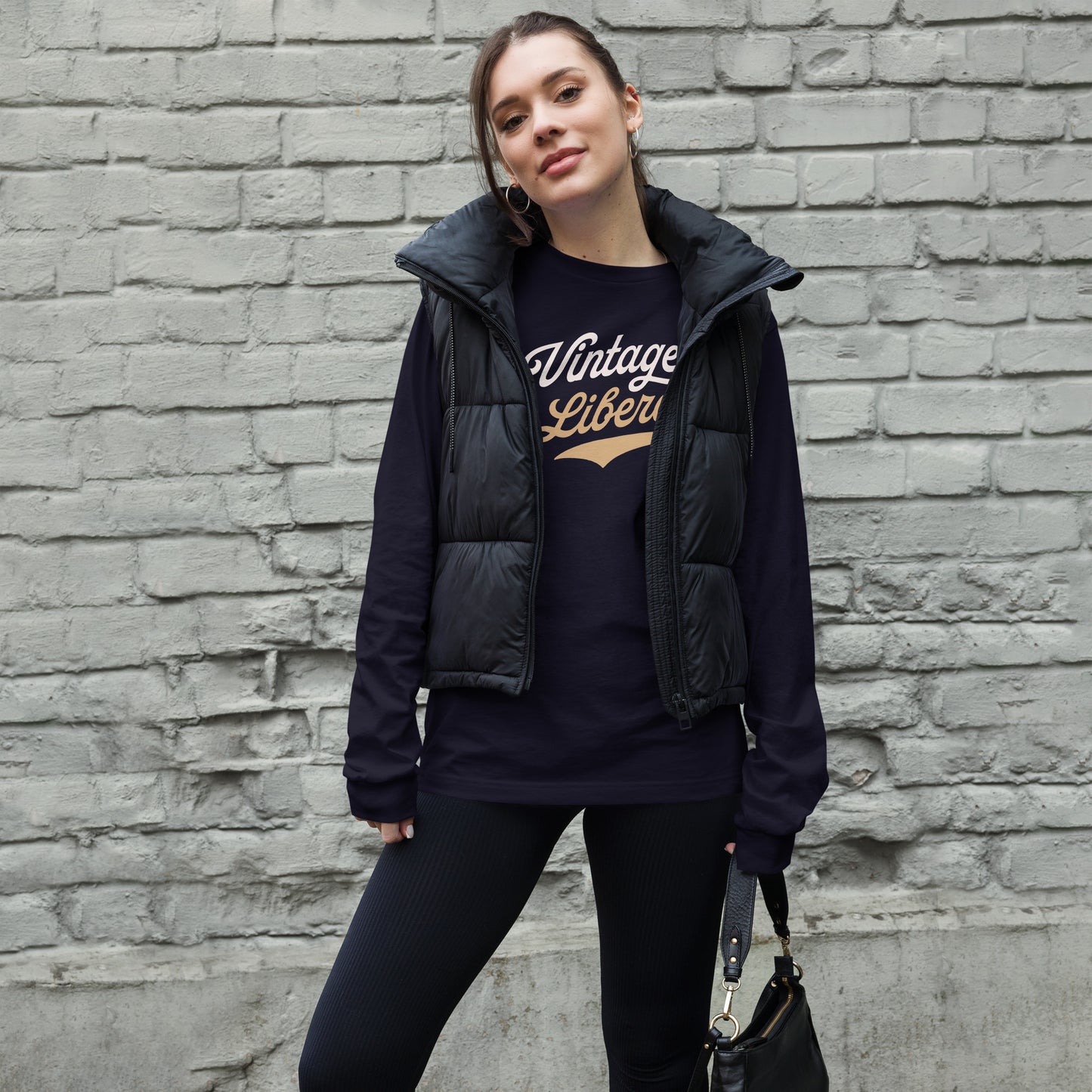 Vintage Liberal - Light Logo - Unisex Long Sleeve Shirt