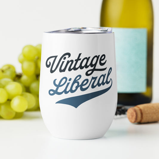 Vintage Liberal - Wine Tumbler