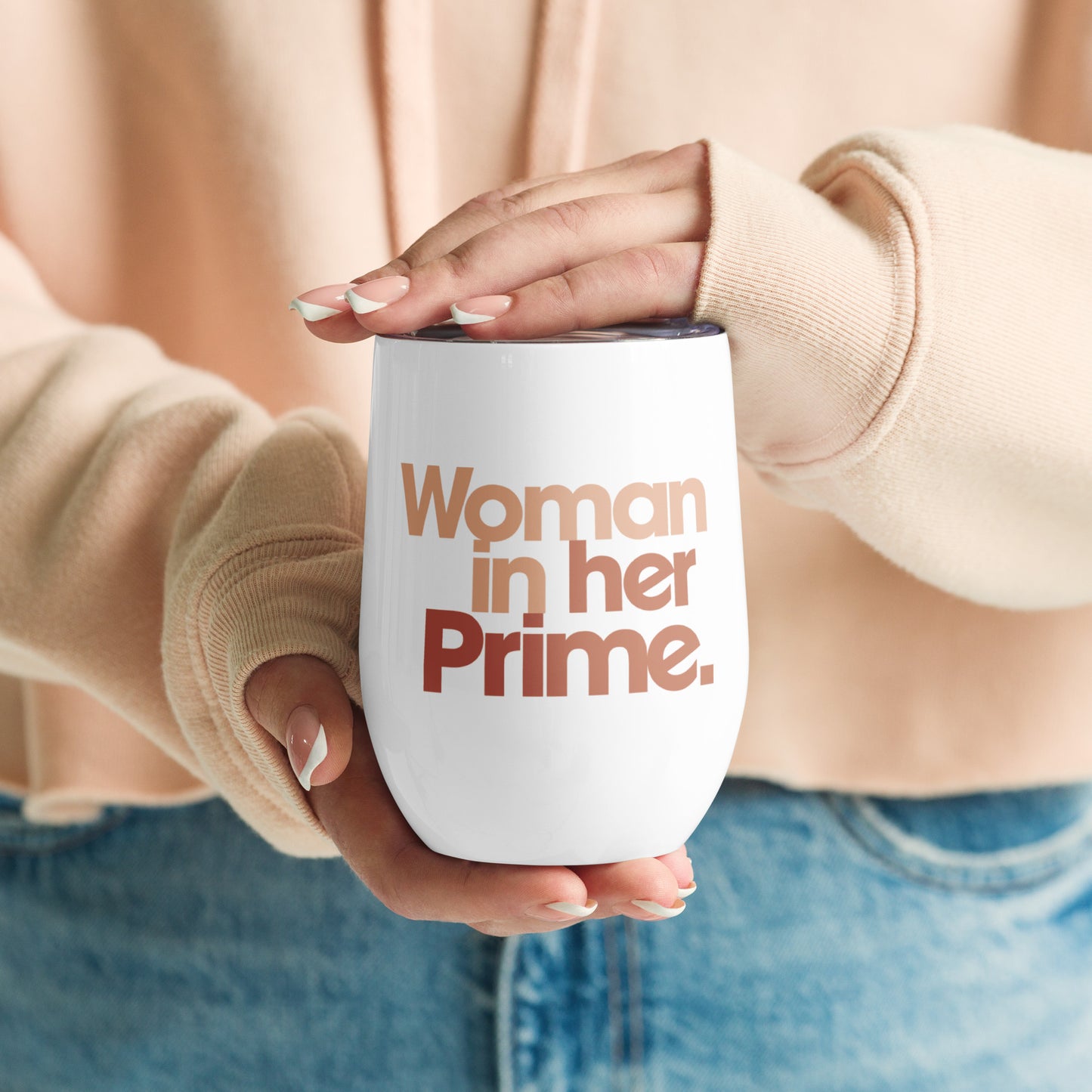 Woman in her Prime - Wine Tumbler