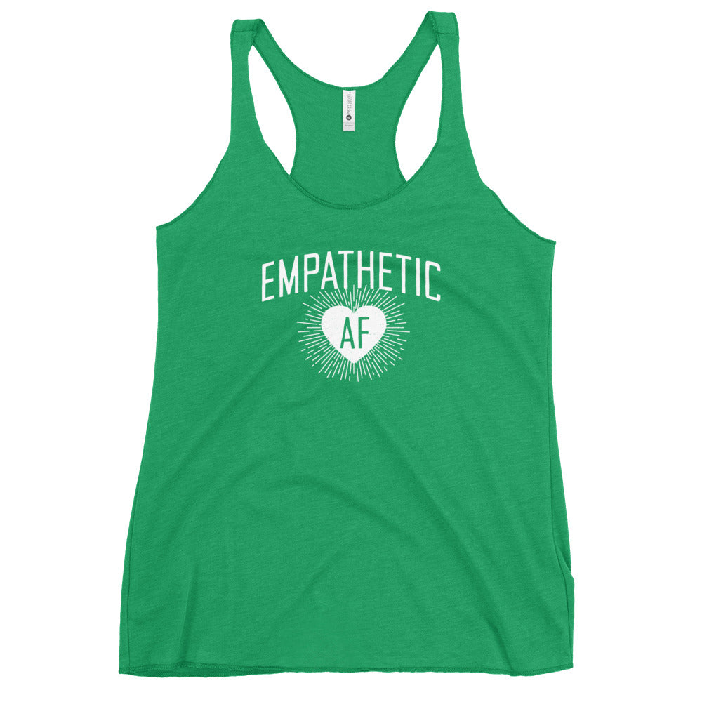 Empathetic AF - Light Logo - Women's Racerback Tank
