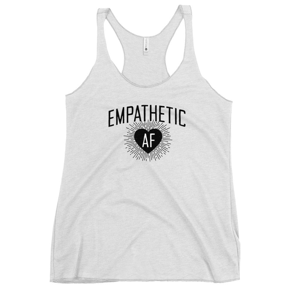 Empathetic AF - Dark Logo - Women's Racerback Tank