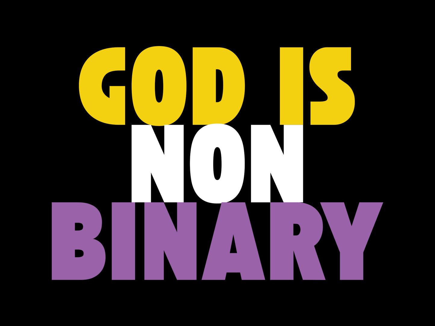 God is Nonbinary - Unisex Long Sleeve Shirt