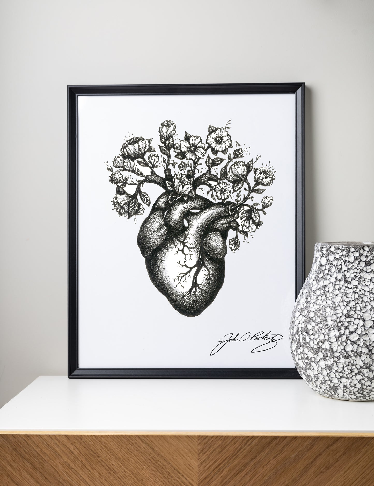 The Loved Heart Blooms - Art Print
