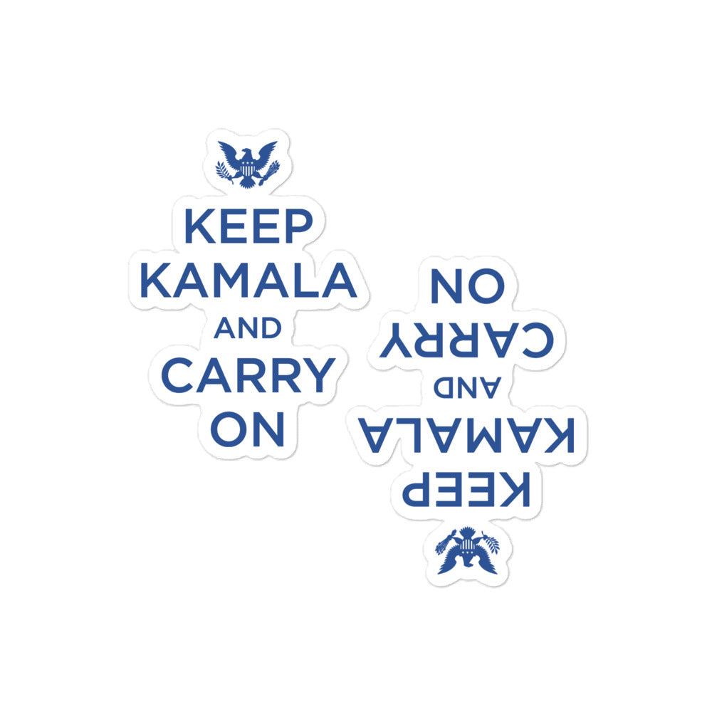 Keep Kamala and Carry On - 2 Sticker Pack