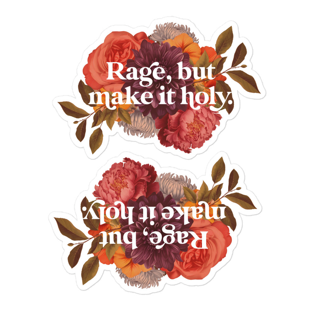 Rage But Make It Holy - 2 Sticker Pack – Pavlovitz Design