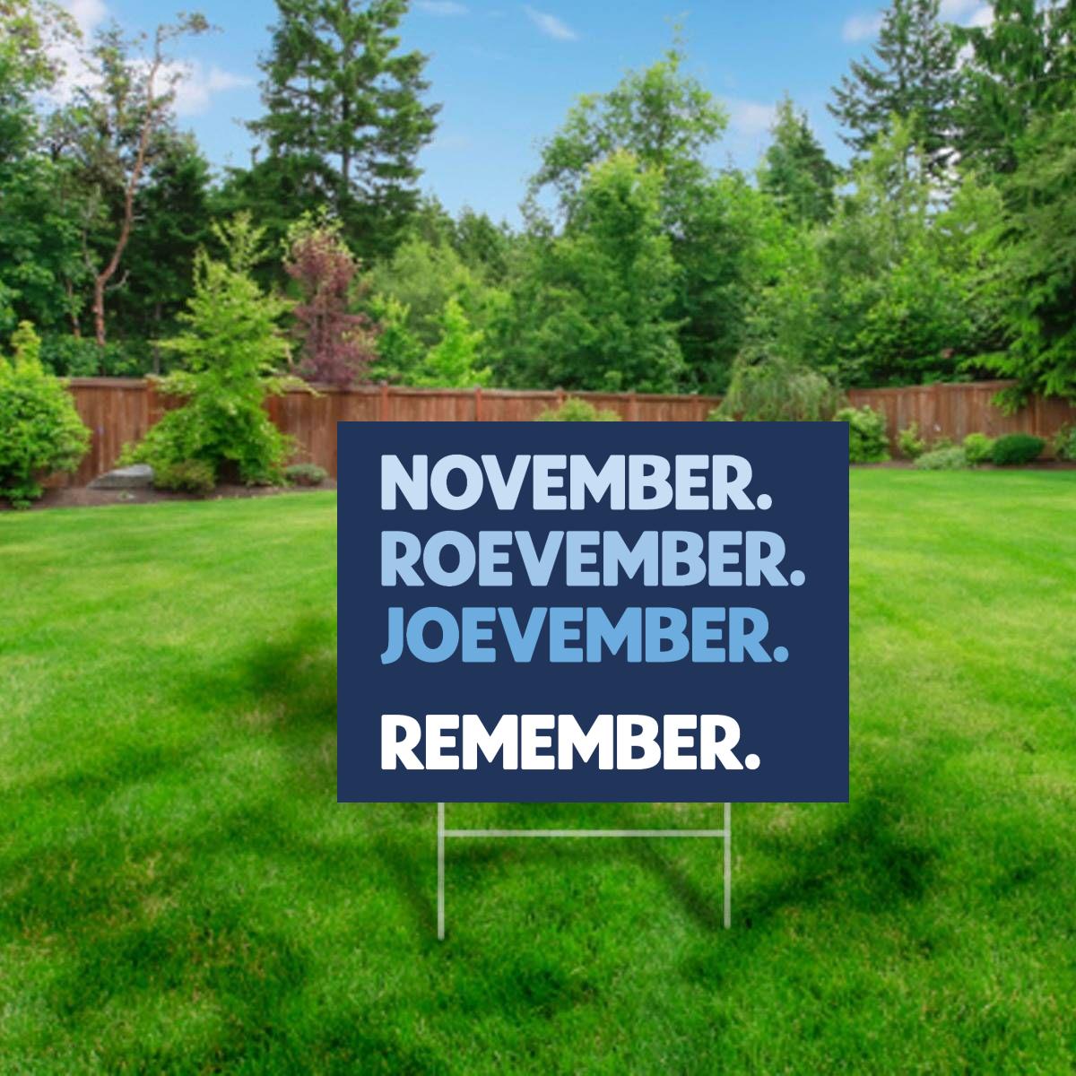 November Remember Yard Sign – Pavlovitz Design
