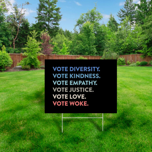 Voting Values - Yard Sign