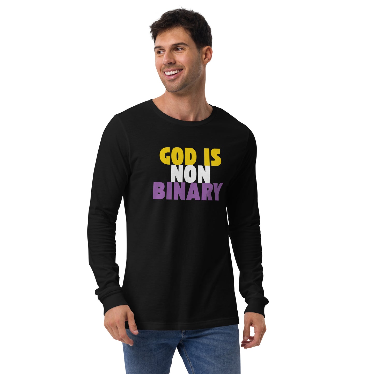 God is Nonbinary - Unisex Long Sleeve Shirt