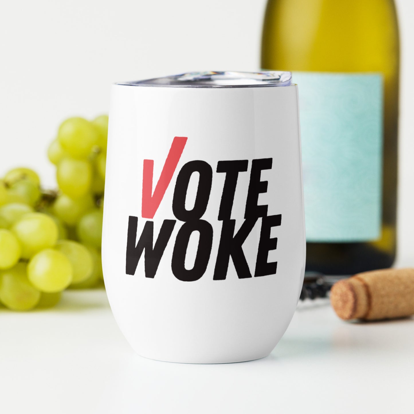 Vote Woke - Wine Tumbler