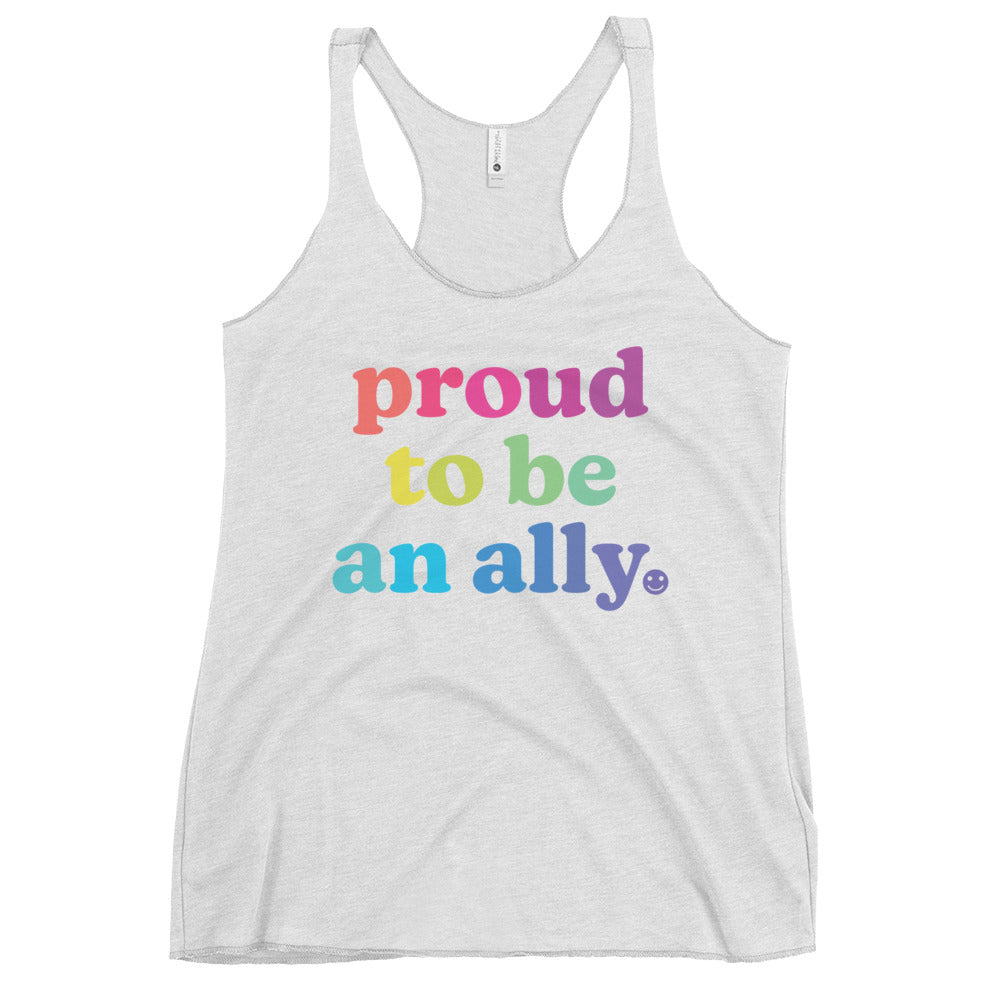 Proud to Be an Ally - Women's Racerback Tank