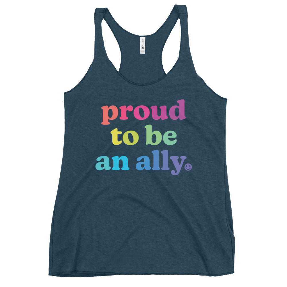 Proud to Be an Ally - Women's Racerback Tank