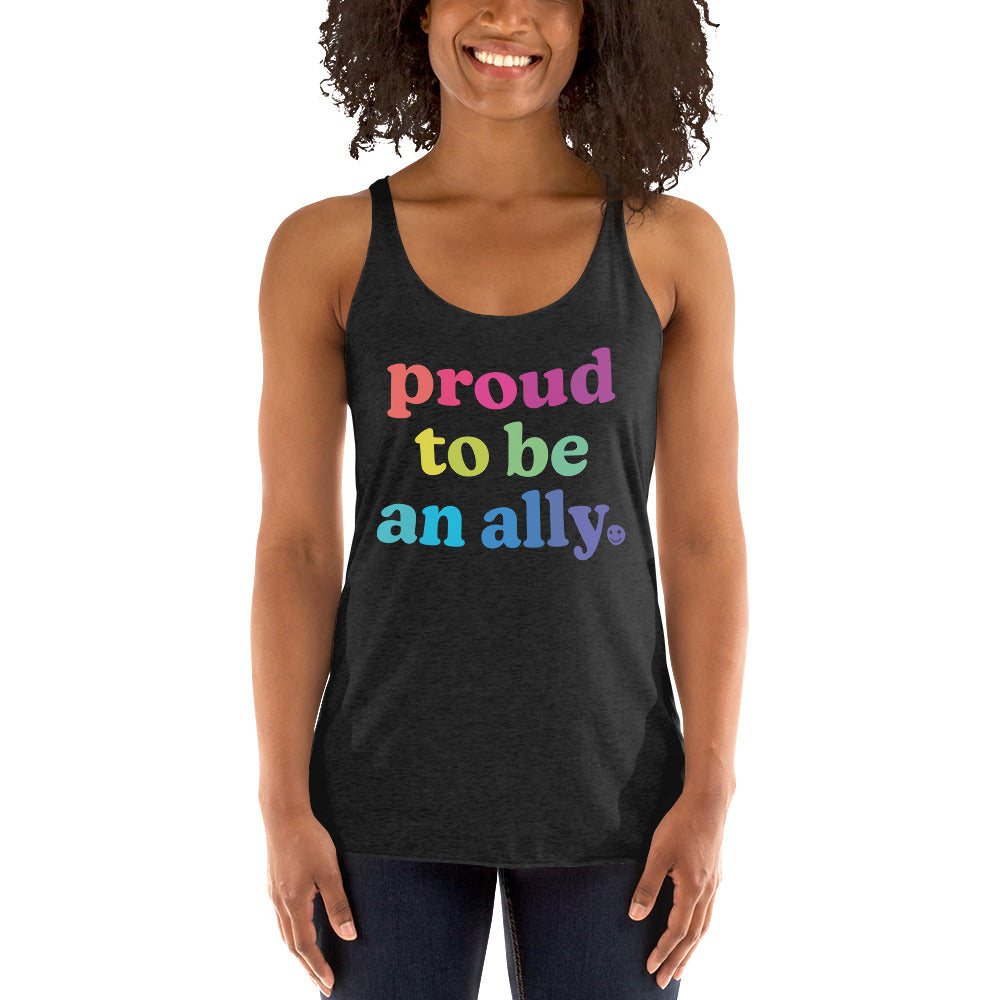 Proud to Be an Ally - Women's Racerback Tank