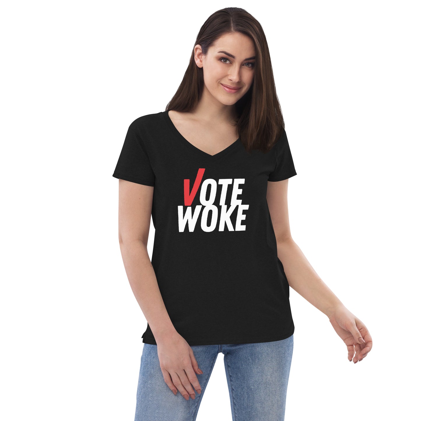 Vote Woke - Women’s V-Neck Tee