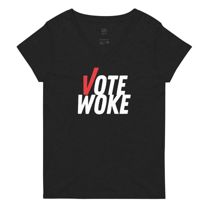 Vote Woke - Women’s V-Neck Tee