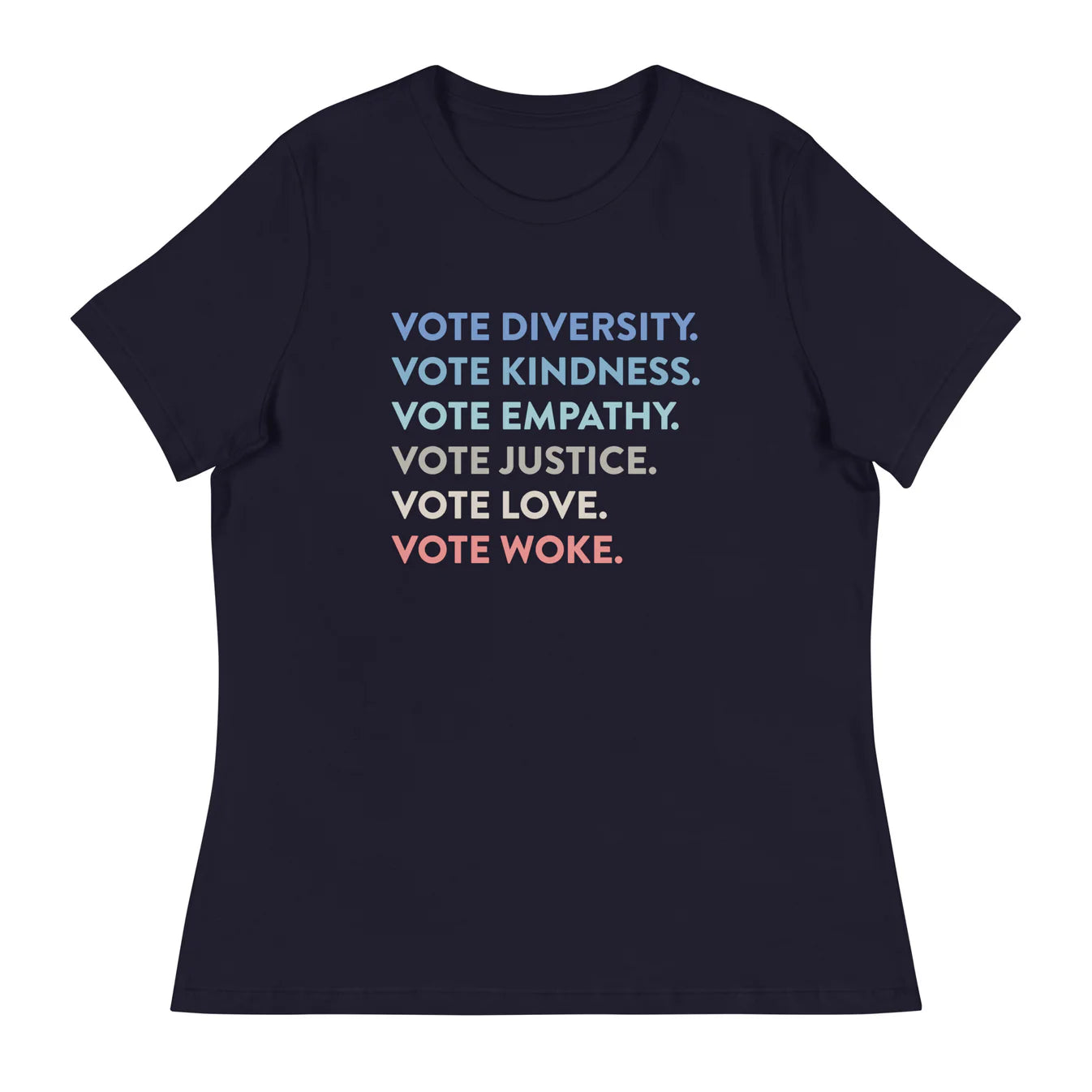 FINAL SALE - Size Medium - Voting Values - Women’s Tee - Navy