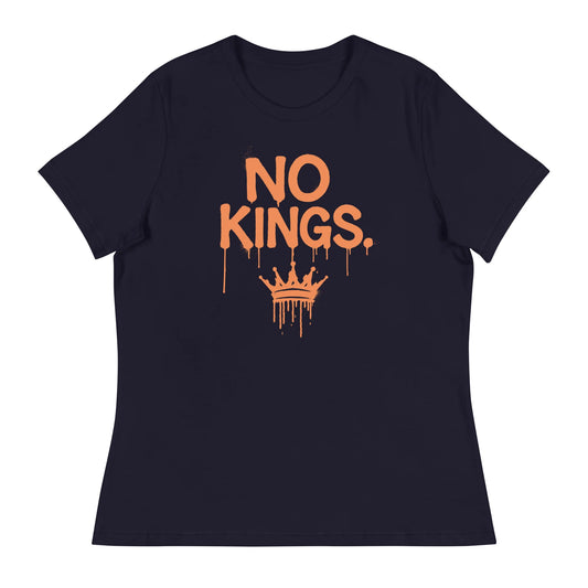 FINAL SALE - Size Medium - No Kings - Women’s Tee - Navy