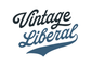Vintage Liberal - Dark Logo - Women’s V-Neck Tee
