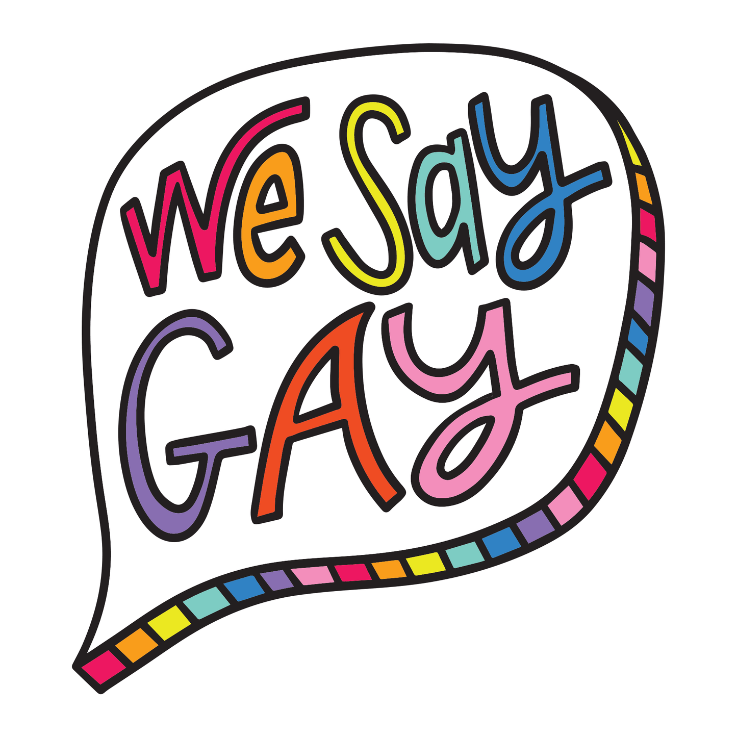 We Say Gay - Enamel Camp Mug