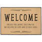 Welcome Unless You Aren’t Vaccinated - Indoor/Outdoor Floormat