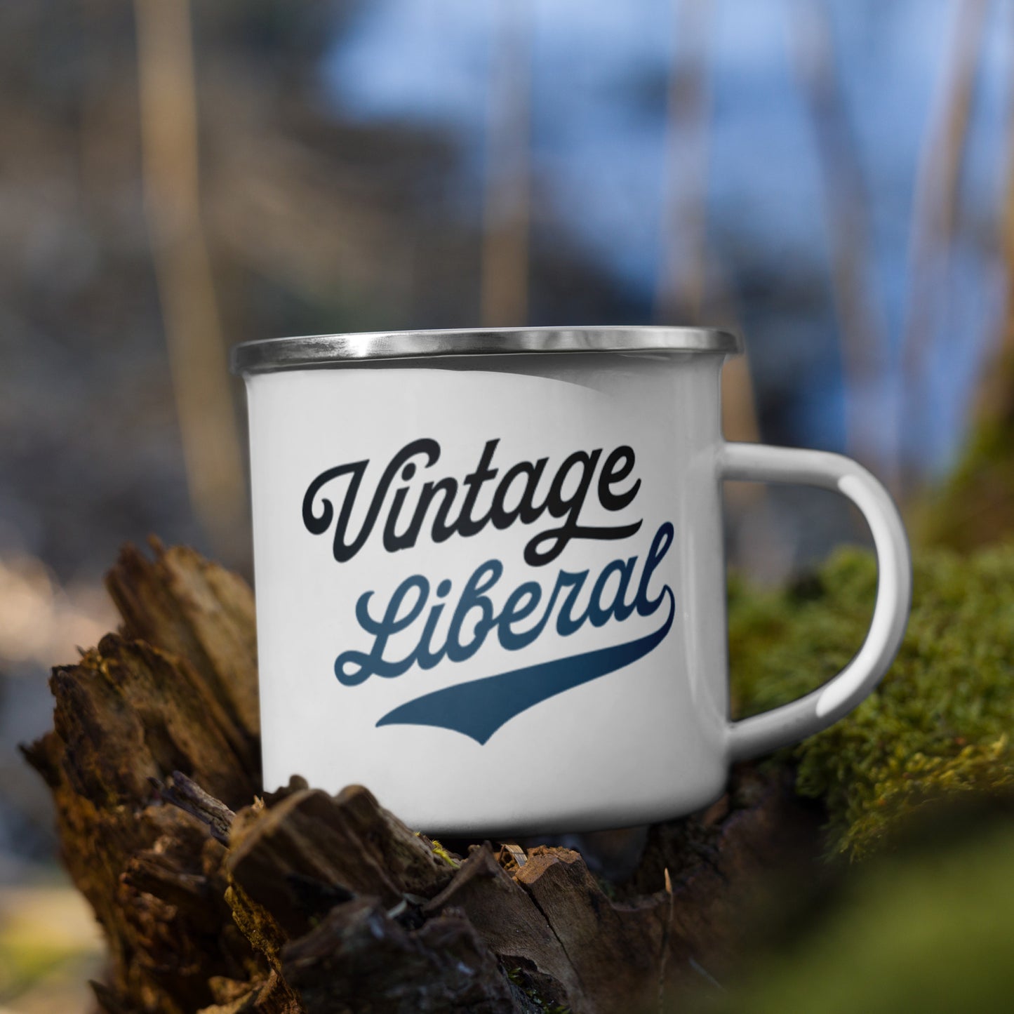 Vintage Liberal - Enamel Camp Mug