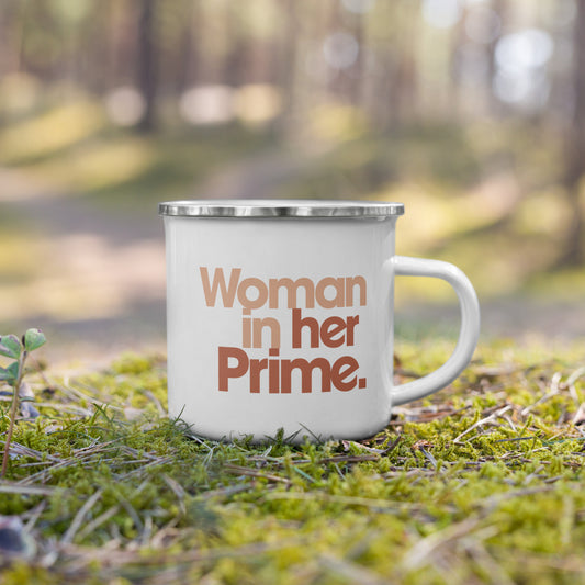 Woman in her Prime - Enamel Camp Mug