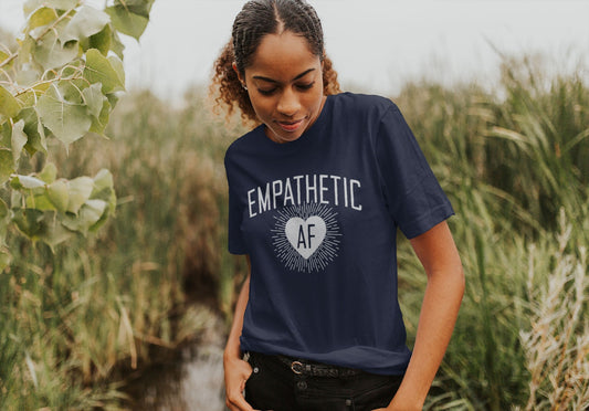 Empathetic AF - Light Logo - Men’s/Unisex Tee