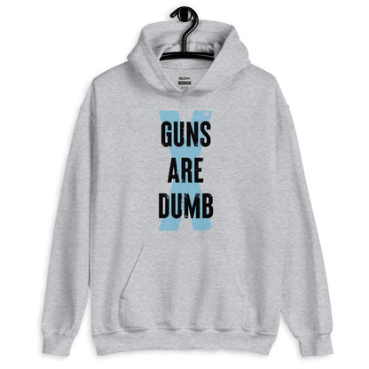 Guns Are Dumb - Dark Logo - Hooded Sweatshirt