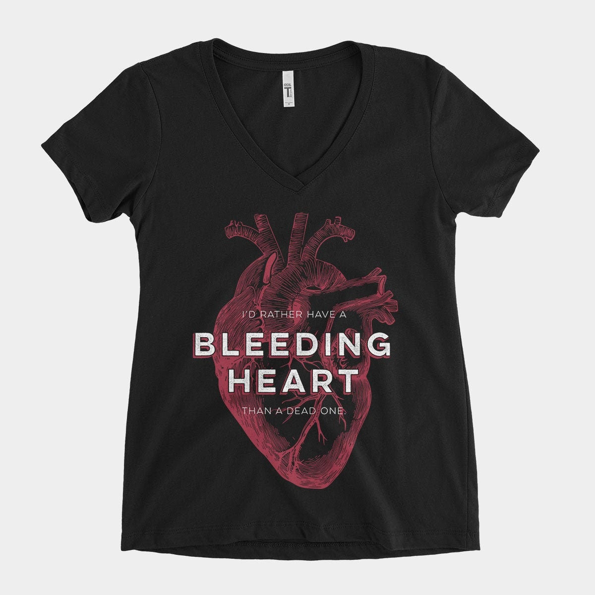 Bleeding Heart - Women's V-Neck Tee