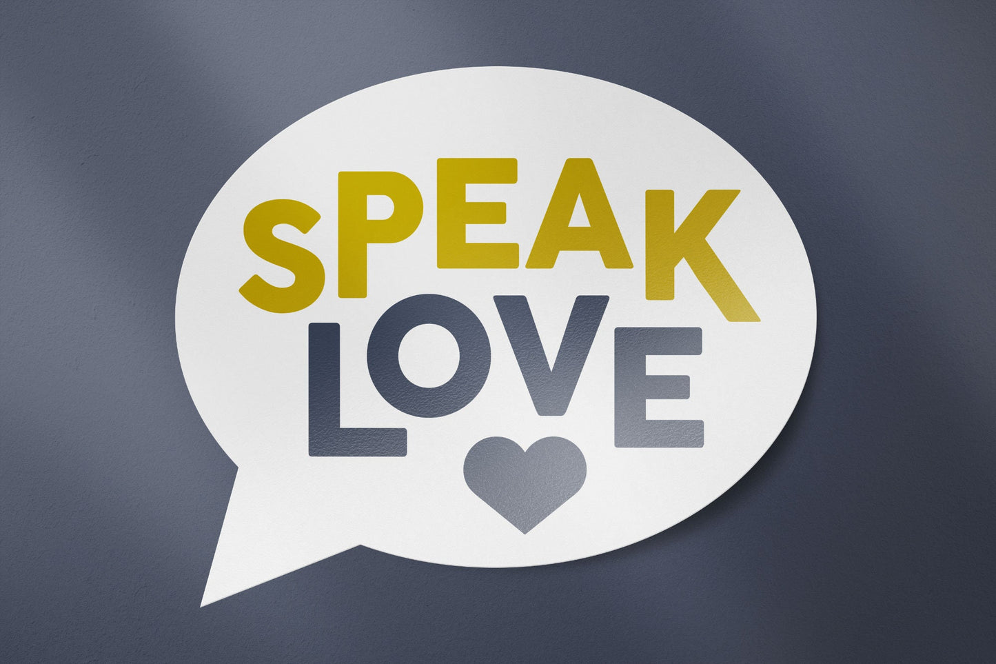 Speak Love - Sticker White