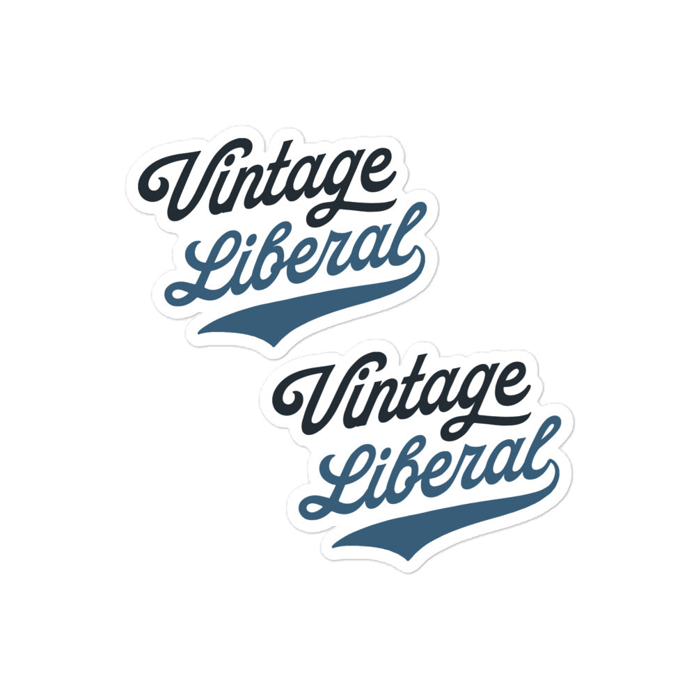 Vintage Liberal - 2 Sticker Pack