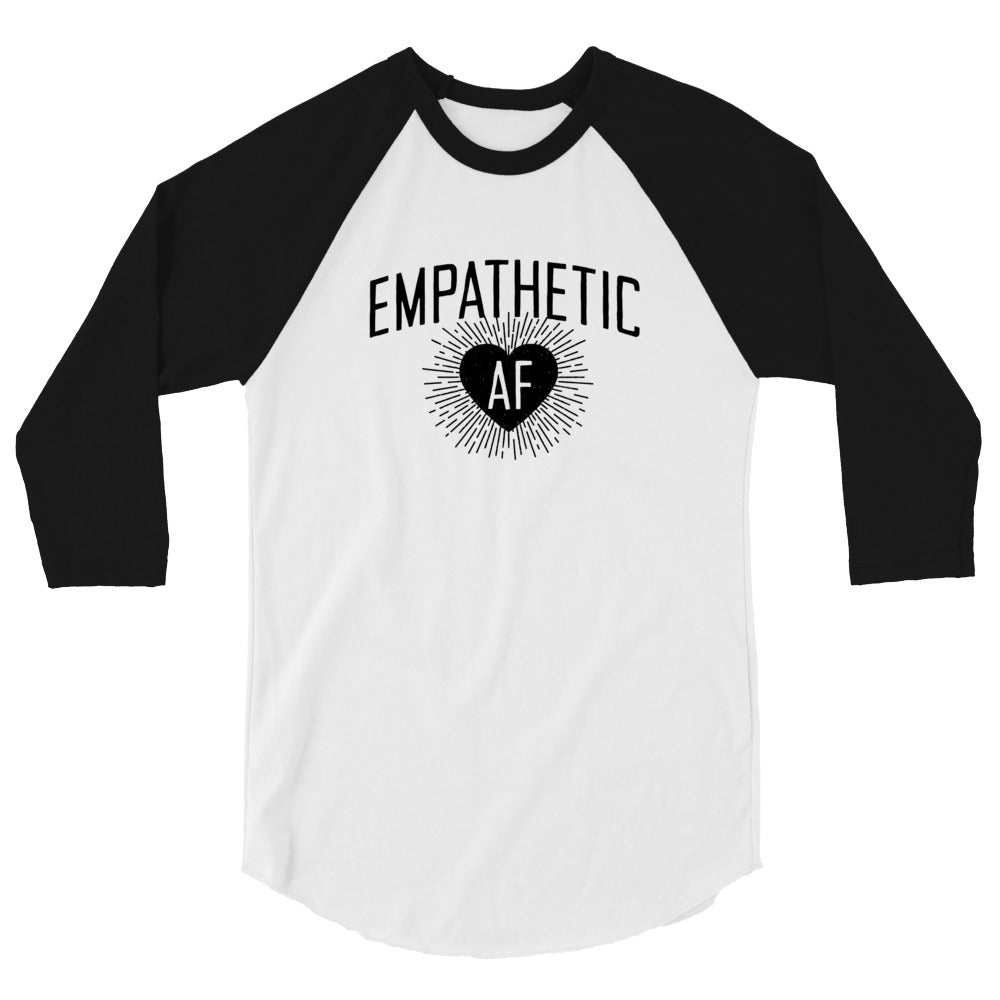 Empathetic AF - Dark Logo - 3/4 Sleeve Shirt