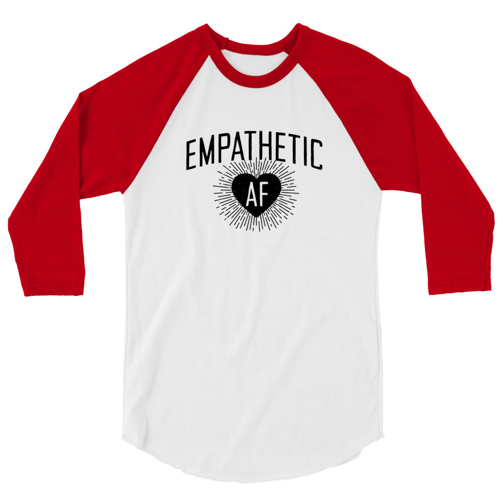 Empathetic AF - Dark Logo - 3/4 Sleeve Shirt