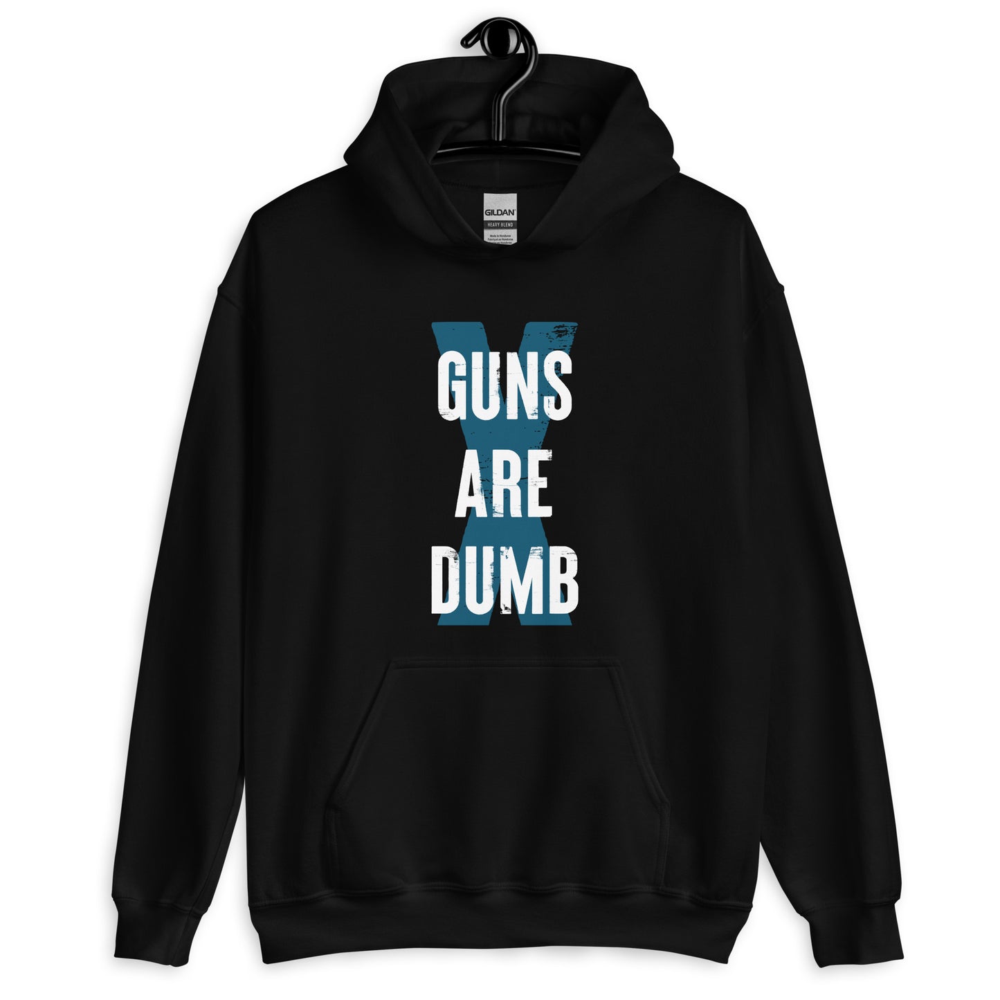 Guns Are Dumb - Light Logo - Hooded Sweatshirt