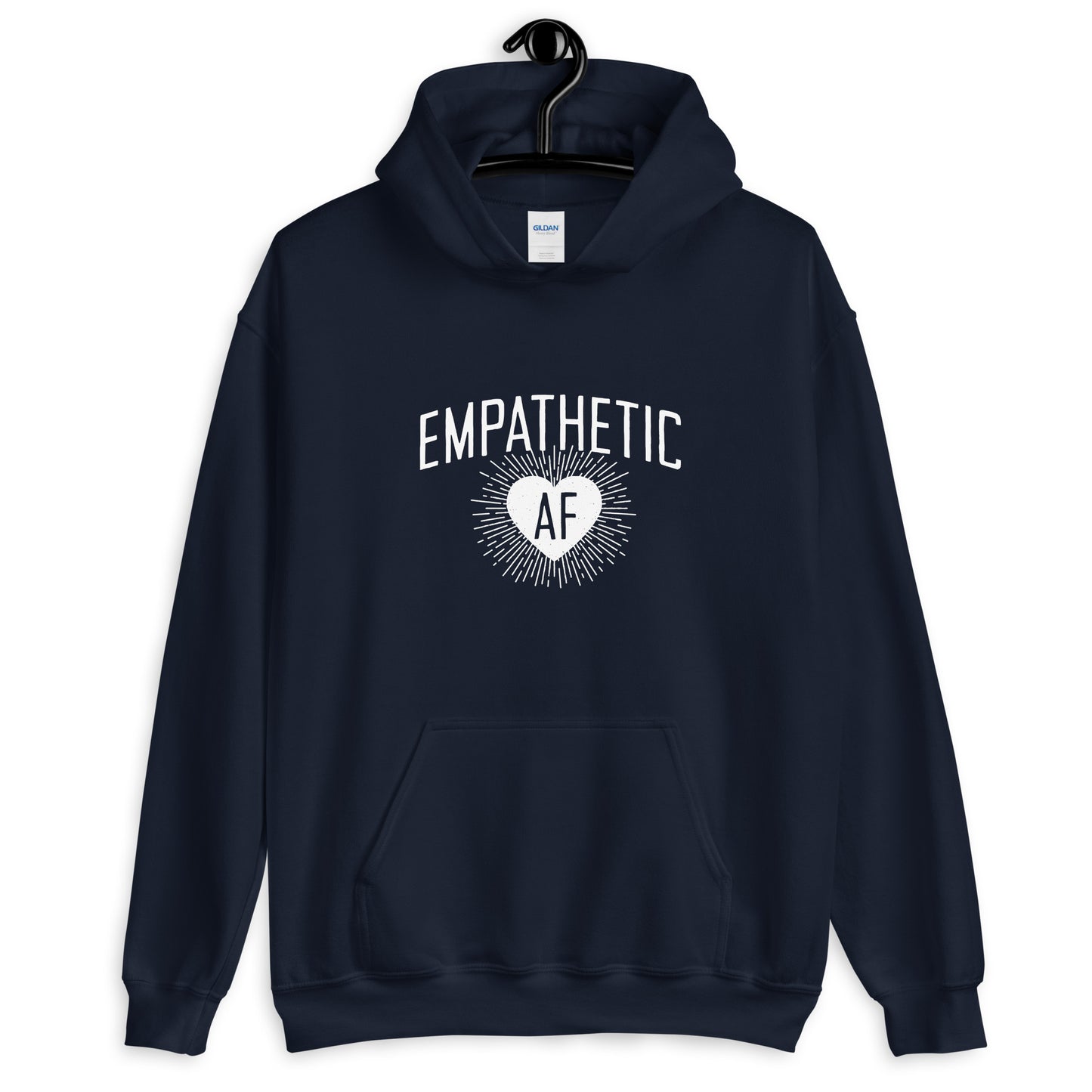 Empathetic AF - Light Logo - Hooded Sweatshirt