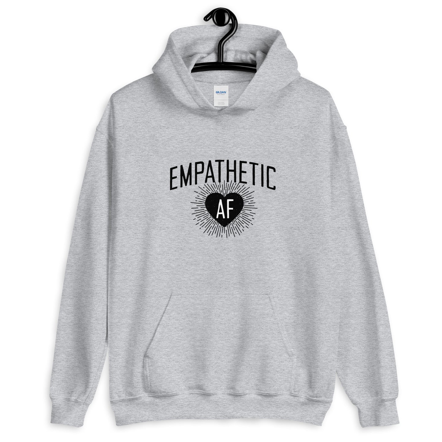 Empathetic AF - Dark Logo - Hooded Sweatshirt