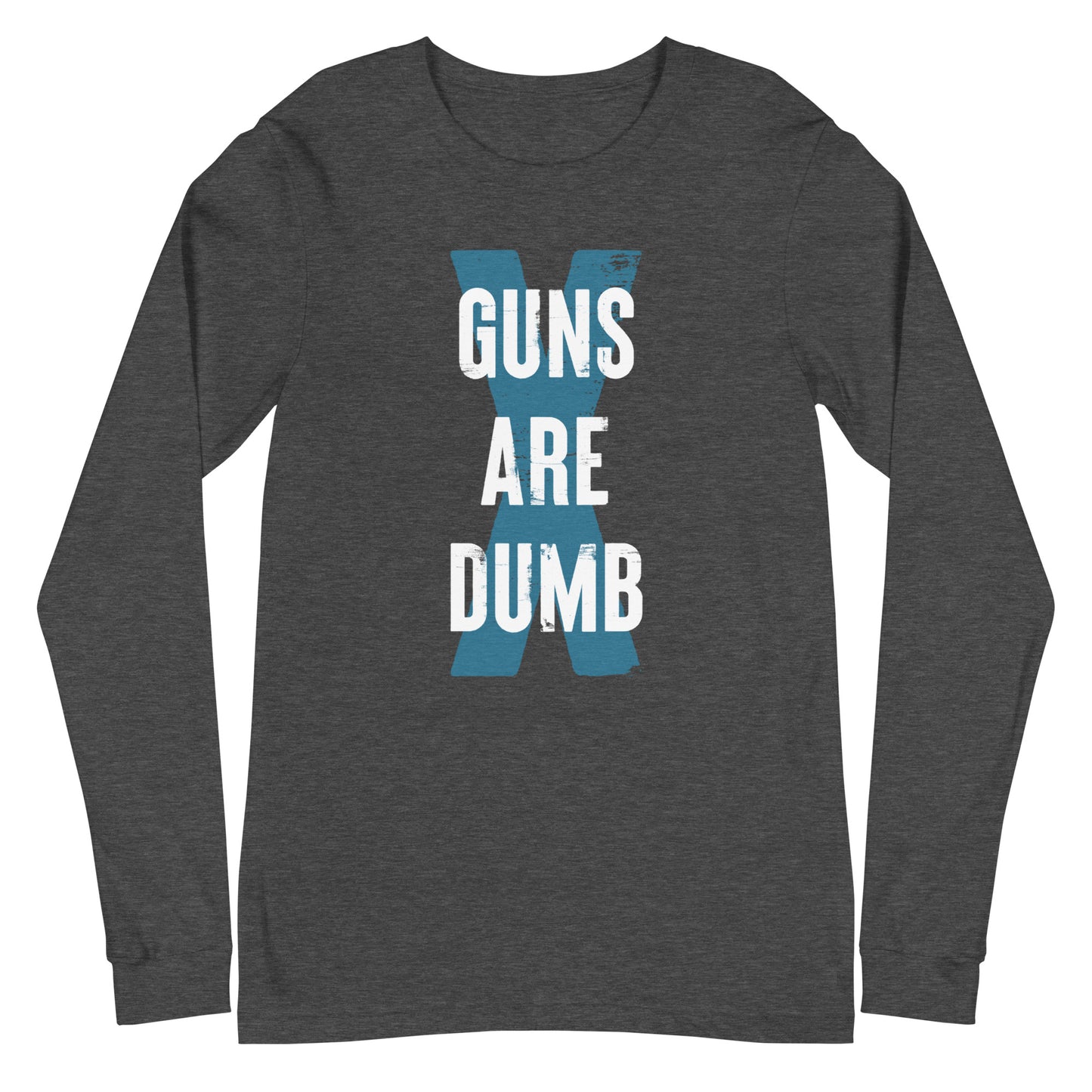 Guns Are Dumb - Light Logo - Unisex Long Sleeve Shirt