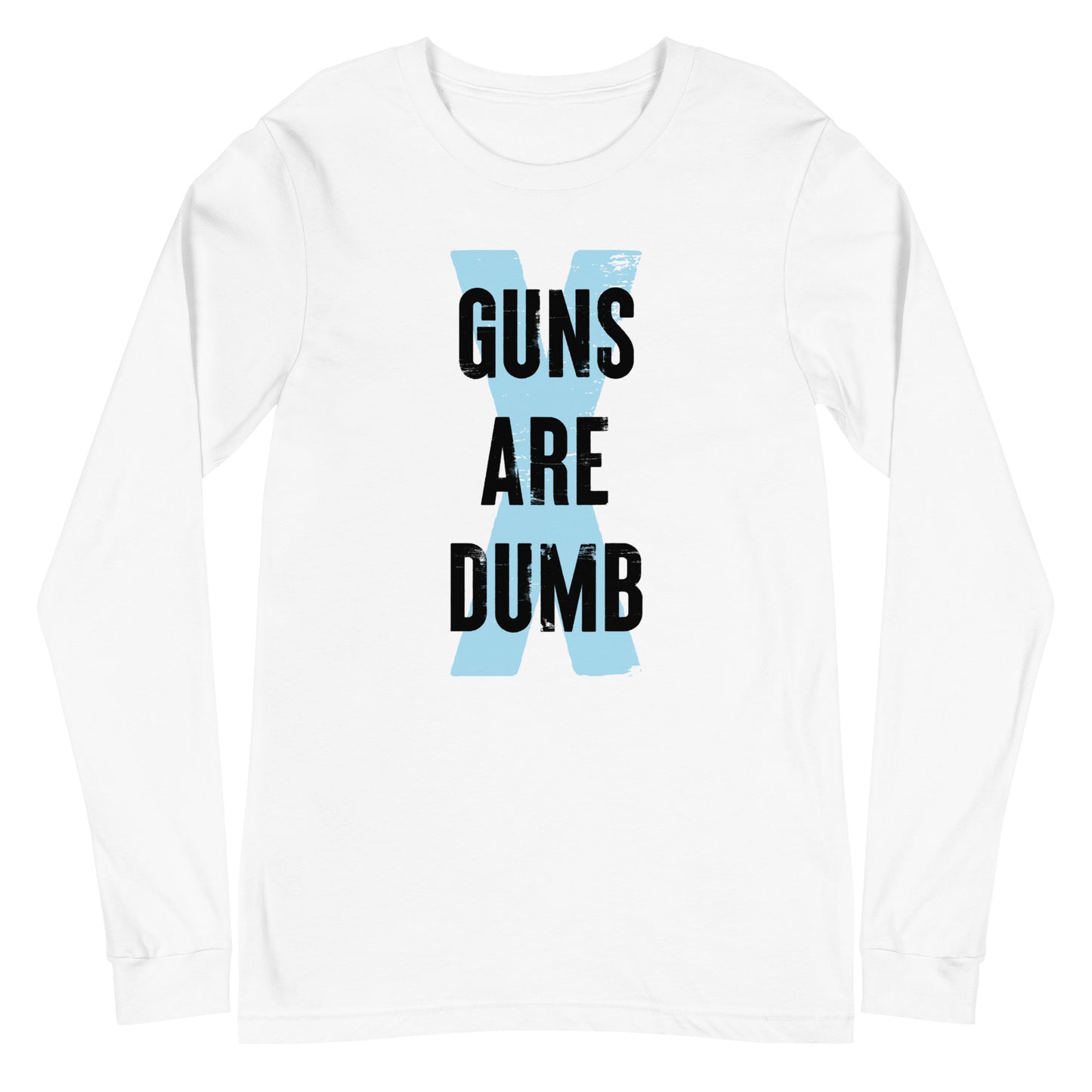 Guns Are Dumb - Dark Logo - Unisex Long Sleeve Shirt