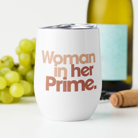 Woman in her Prime - Wine Tumbler