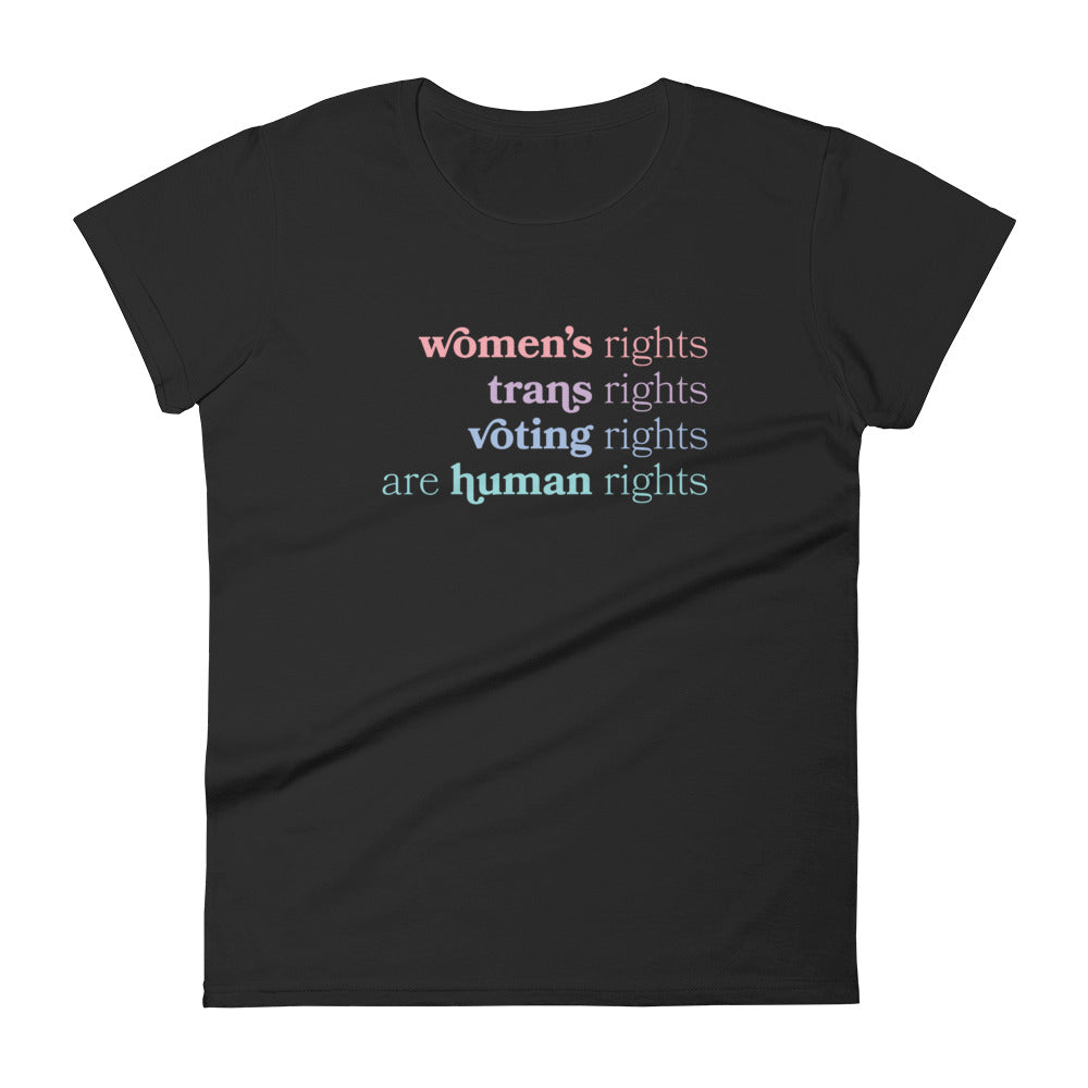 FINAL SALE - Size Small - Human Rights - Women’s Tee - Black