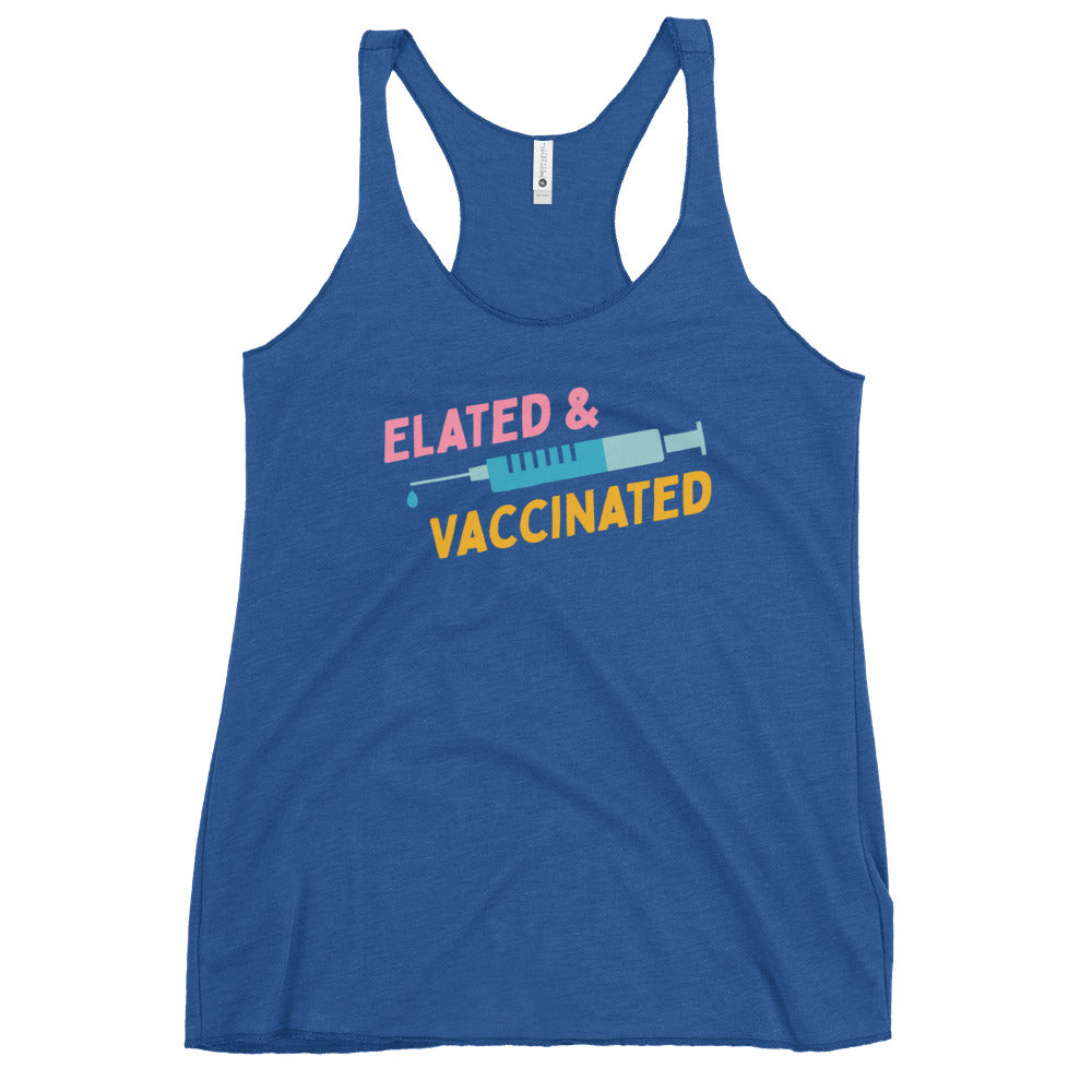Elated and Vaccinated - Women's Racerback Tank